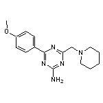 4-(4-methoxyphenyl)-6-(piperidinomethyl)-1,3,5-triazin-2-amine