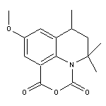 9-methoxy-5,5,7-trimethyl-6,7-dihydro-1H,5H-[1,3]oxazino[5,4,3-ij]quinoline-1,3-dione