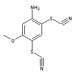 2-amino-4-methoxy-5-thiocyanatophenyl thiocyanate