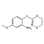 2-(5,6-dihydro-1,4,2-dioxazin-3-ylsulfanyl)-5-methoxyaniline