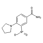 3-nitro-4-(1-pyrrolidinyl)benzamide