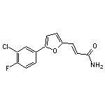 (E)-3-[5-(3-chloro-4-fluorophenyl)-2-furyl]-2-propenamide