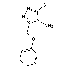 4-amino-5-[(3-methylphenoxy)methyl]-4H-1,2,4-triazol-3-ylhydrosulfide