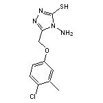 4-amino-5-[(4-chloro-3-methylphenoxy)methyl]-4H-1,2,4-triazol-3-ylhydrosulfide