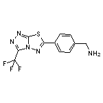 {4-[3-(trifluoromethyl)[1,2,4]triazolo[3,4-b][1,3,4]thiadiazol-6-yl]phenyl}methanamine