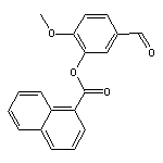 5-formyl-2-methoxyphenyl 1-naphthoate