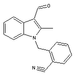 2-[(3-formyl-2-methyl-1H-indol-1-yl)methyl]benzonitrile