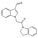 1-[2-(2,3-dihydro-1H-indol-1-yl)-2-oxoethyl]-1H-indole-3-carbaldehyde