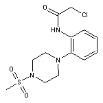 2-chloro-N-{2-[4-(methylsulfonyl)piperazino]phenyl}acetamide