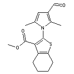 methyl 2-(3-formyl-2,5-dimethyl-1H-pyrrol-1-yl)-4,5,6,7-tetrahydro-1-benzothiophene-3-carboxylate