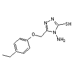 4-amino-5-[(4-ethylphenoxy)methyl]-4H-1,2,4-triazol-3-ylhydrosulfide