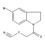 2-(5-bromo-2,3-dihydro-1H-indol-1-yl)-2-oxoethyl thiocyanate