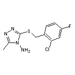 3-[(2-chloro-4-fluorobenzyl)sulfanyl]-5-methyl-4H-1,2,4-triazol-4-amine