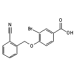 3-bromo-4-[(2-cyanobenzyl)oxy]benzoic acid