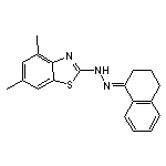 3,4-dihydro-1(2H)-naphthalenone 1-(4,6-dimethyl-1,3-benzothiazol-2-yl)hydrazone