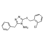 3-benzyl-5-[(2-chlorobenzyl)sulfanyl]-4H-1,2,4-triazol-4-amine