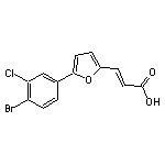 (E)-3-[5-(4-bromo-3-chlorophenyl)-2-furyl]-2-propenoic acid