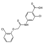 2-chloro-4-{[2-(2-chlorophenoxy)acetyl]amino}benzoic acid