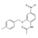 N-{2-[(4-methylbenzyl)oxy]-4-nitrophenyl}acetamide