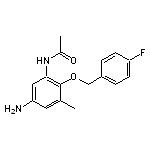 N-{5-amino-2-[(4-fluorobenzyl)oxy]-3-methylphenyl}acetamide