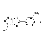 2-bromo-5-(3-ethyl[1,2,4]triazolo[3,4-b][1,3,4]thiadiazol-6-yl)aniline