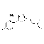 (E)-3-[5-(2-amino-4-methylphenyl)-2-furyl]-2-propenoic acid