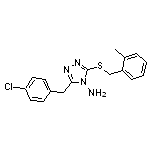 3-(4-chlorobenzyl)-5-[(2-methylbenzyl)sulfanyl]-4H-1,2,4-triazol-4-amine