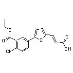 (E)-3-{5-[4-chloro-3-(ethoxycarbonyl)phenyl]-2-furyl}-2-propenoic acid