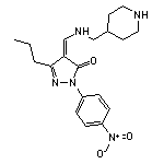 (4{Z})-2-(4-nitrophenyl)-4-{[(piperidin-4-ylmethyl)amino]methylene}-5-propyl-2,4-dihydro-3{H}-pyrazol-3-one