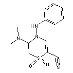 4-anilino-3-(dimethylamino)-3,4-dihydro-2{H}-1,4-thiazine-6-carbonitrile 1,1-dioxide