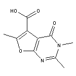 2,3,6-trimethyl-4-oxo-3,4-dihydrofuro[2,3-d]pyrimidine-5-carboxylic acid