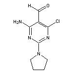 4-amino-6-chloro-2-(1-pyrrolidinyl)-5-pyrimidinecarbaldehyde