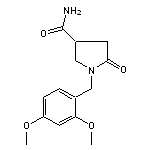 1-(2,4-dimethoxybenzyl)-5-oxo-3-pyrrolidinecarboxamide