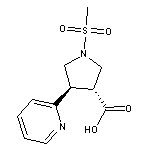 1-(methylsulfonyl)-4-(2-pyridyl)-3-pyrrolidinecarboxylic acid