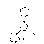 1-(4-methylphenyl)-4-(2-pyridyl)-3-pyrrolidinecarboxylic acid