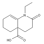 1-ethyl-2-oxo-1,3,4,5,6,7-hexahydro-4a(2H)-quinolinecarboxylic acid