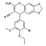 6-amino-8-(3-bromo-4-ethoxy-5-methoxyphenyl)-8H-[1,3]dioxolo[4,5-g]chromen-7-yl cyanide