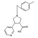 1-(4-methylbenzyl)-4-(3-pyridyl)-3-pyrrolidinecarboxylic acid