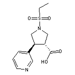 1-(ethylsulfonyl)-4-(3-pyridyl)-3-pyrrolidinecarboxylic acid