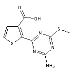 2-[4-amino-6-(methylthio)-1,3,5-triazin-2-yl]thiophene-3-carboxylic acid