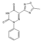 6-(5-methyl-1,2,4-oxadiazol-3-yl)-2-phenyl-1,2,4-triazine-3,5(2H,4H)-dione