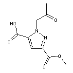 3-(methoxycarbonyl)-1-(2-oxopropyl)-1H-pyrazole-5-carboxylic acid