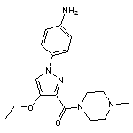 4-{4-ethoxy-3-[(4-methylpiperazin-1-yl)carbonyl]-1H-pyrazol-1-yl}aniline