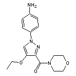 4-[4-ethoxy-3-(morpholin-4-ylcarbonyl)-1H-pyrazol-1-yl]aniline