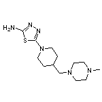 5-{4-[(4-methylpiperazin-1-yl)methyl]piperidin-1-yl}-1,3,4-thiadiazol-2-amine