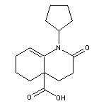 1-cyclopentyl-2-oxo-1,3,4,5,6,7-hexahydro-4a(2H)-quinolinecarboxylic acid