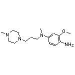 N-(4-amino-3-methoxyphenyl)-N-methyl-N-[3-(4-methylpiperazin-1-yl)propyl]amine 4HCl