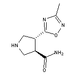 (3R,4R)-4-(3-methyl-1,2,4-oxadiazol-5-yl)-3-pyrrolidinecarboxamide