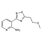 3-[5-(2-methoxyethyl)-1,2,4-oxadiazol-3-yl]-2-pyridinamine