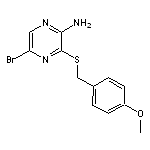 5-bromo-3-[(4-methoxybenzyl)thio]-2-pyrazinamine